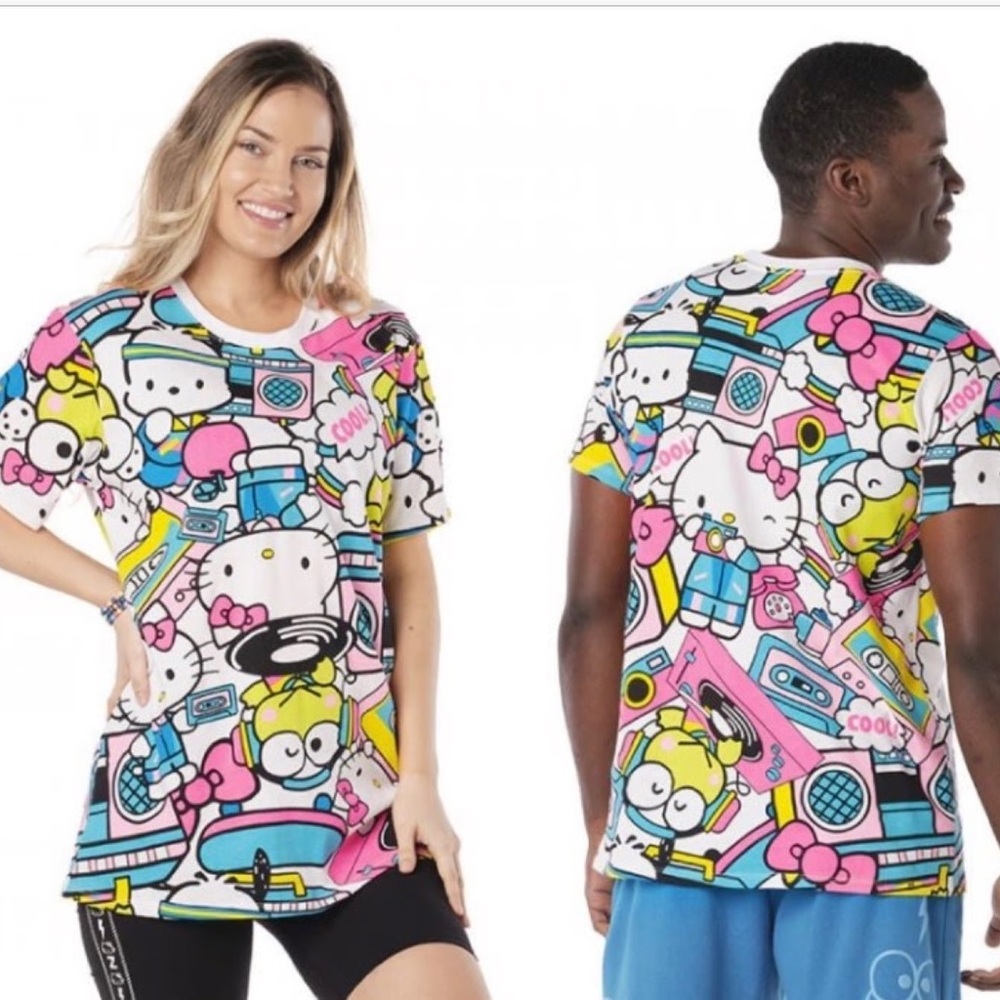 Hello Kitty x Zumba Fitness- Hello Kitty and Friends & Zumba Collaboration Tee